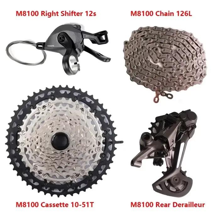 Ensembles Shimano XT M8100 12 Vitesses Manette de Vitesse Dérailleur Arrière Chaîne Pour Cyclistes Occasions Spéciales