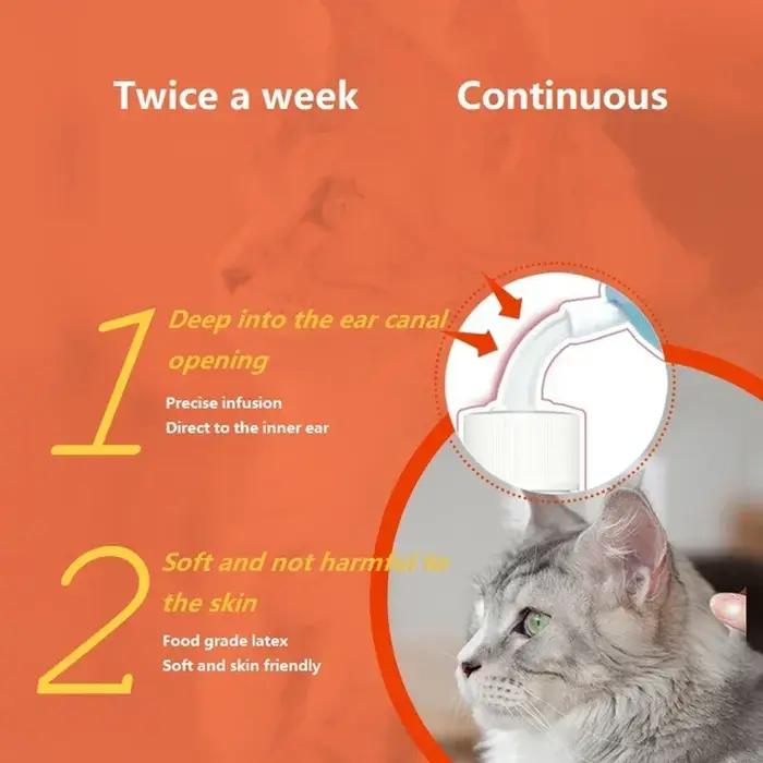 Nettoyeur d'oreille hypoallergénique pour chiens et chats sans médicaments pour une hygiène douce et efficace des oreillesUsageIdéesOccasionsSpéciales