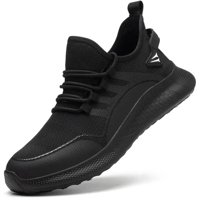 Bottes de sécurité pour hommes protection respirante anti-écrasement bout en acier baskets de travail construction confortables robustes