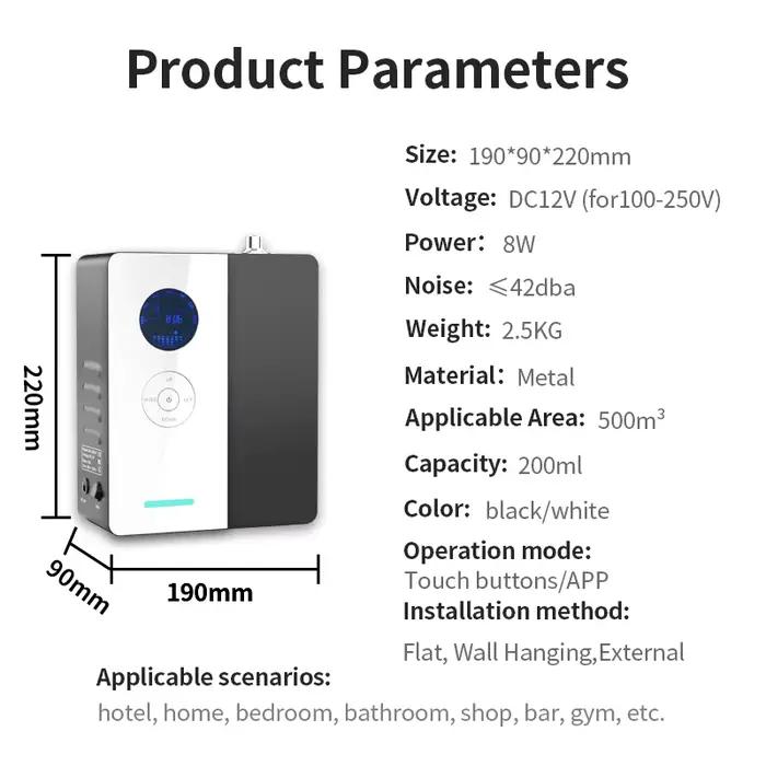 VanGogh360 couverture de 1800 pieds carrés parfum Wifi diffuseur électrique parfum environnemental d