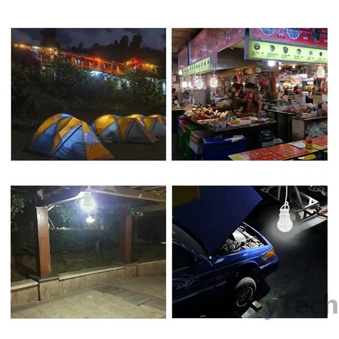 Lanterne Led DC5V, lampe de Camping, ampoule d'urgence Usb, lampe de tente suspendue pour le travail, barbecue, pêche, réparation, équipement de Camping en porte