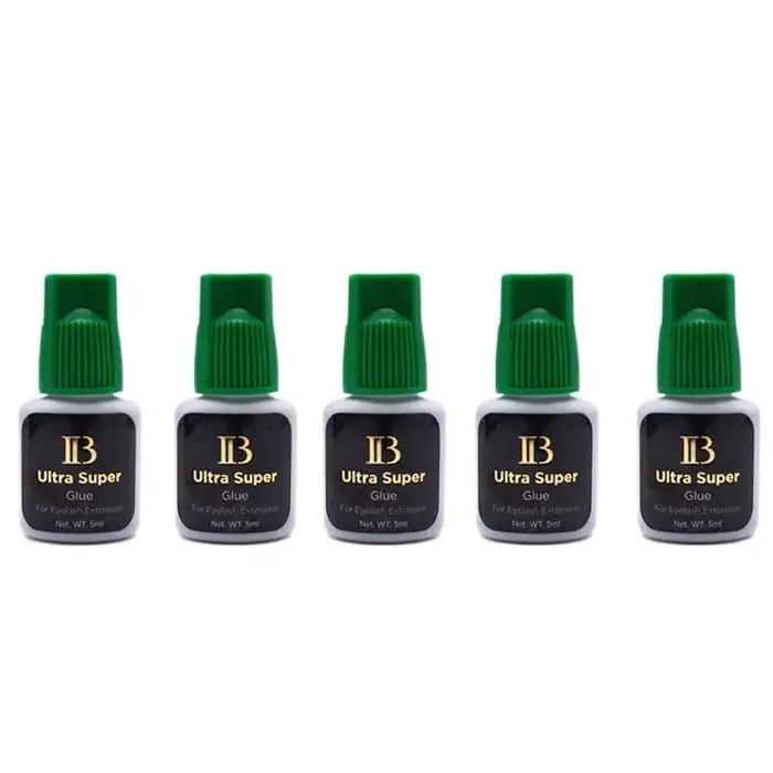 5 flacons de colle IB 5 ml, colle individuelle la plus forte à séchage rapide pour extensions de cil
