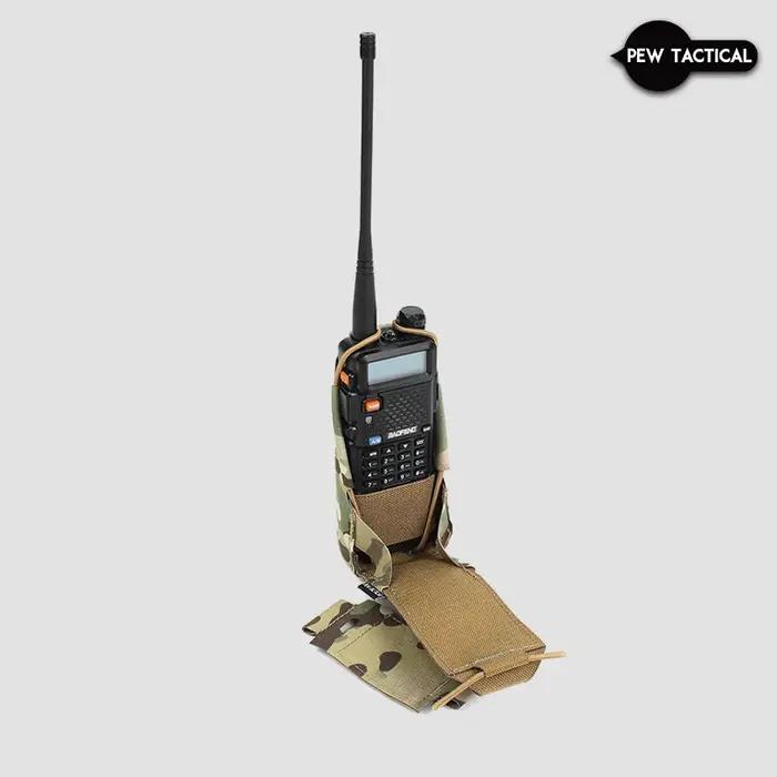 Poche radio tactique Gridlok PEW pour Baofeng UV5R UV82 PH30 compatible équipement airsoft et chasse
