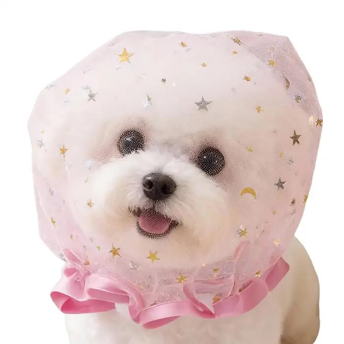 Couvre-tête en maille pour chiens respirant anti-manger pour promenade en extérieur accessoire de sécurité pour animaux de compagnieUsageIdOccasionsSpécialesPourLesFamilles