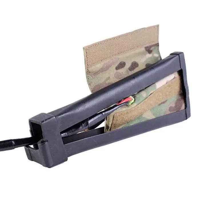 Poche de crosse tactique AK pour chasse - Support batterie arrière et rangement accessoires de fusil