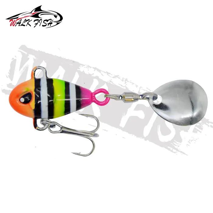 OBCK FISH-Leurre métallique coulant avec queue tournante