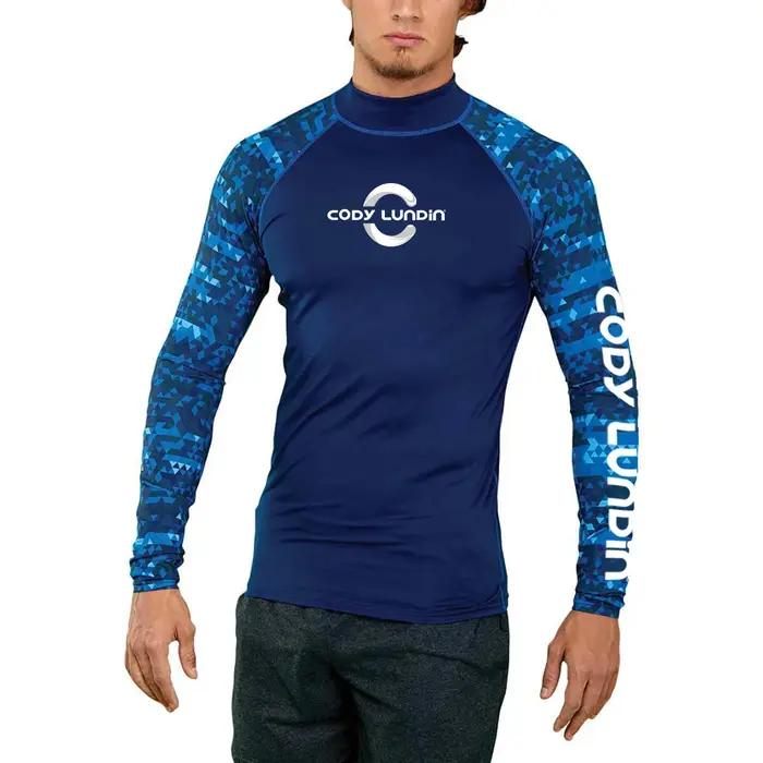 Surf natation plongée T-Shirts Compression longue éruption garde maillots de bain hommes Protection