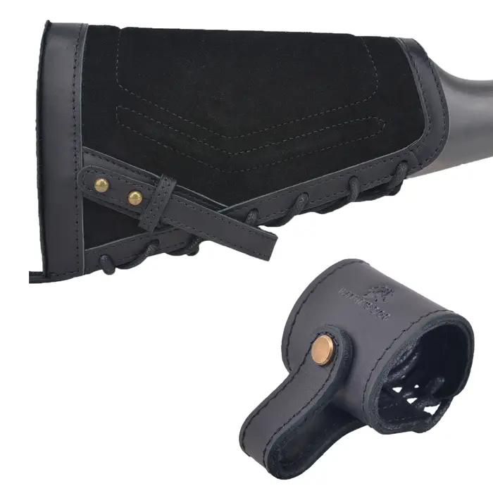 WAYNE'S DOG-Crosse de fusil de chasse en cuir avec baril, support sans perçage pour droitier, magasi