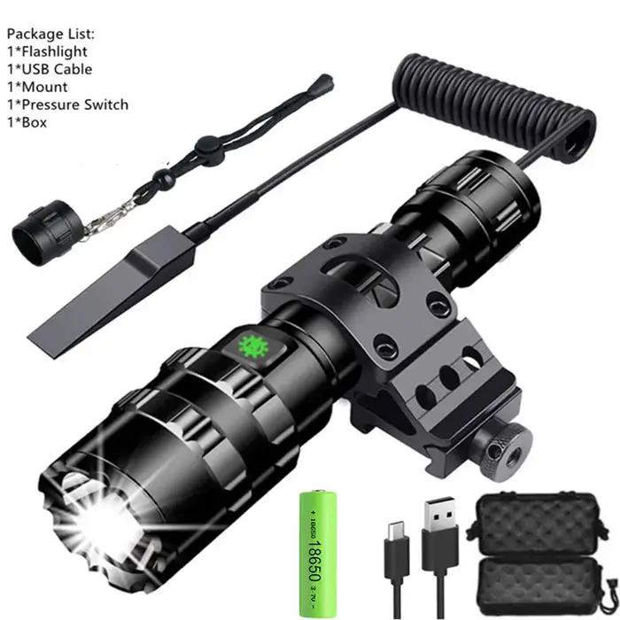 Lampe de poche tactique LED pour la chasse