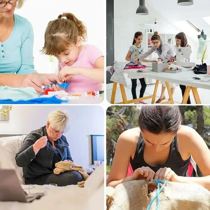 Nouvel ensemble de fournitures de couture Premium-Kit complet d'aiguilles et de fils pour débutants