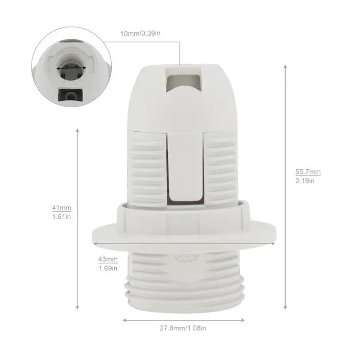 Support de lampe E14, adaptateurs de douille de lumière, basse de lampe, coque en plastique isolante