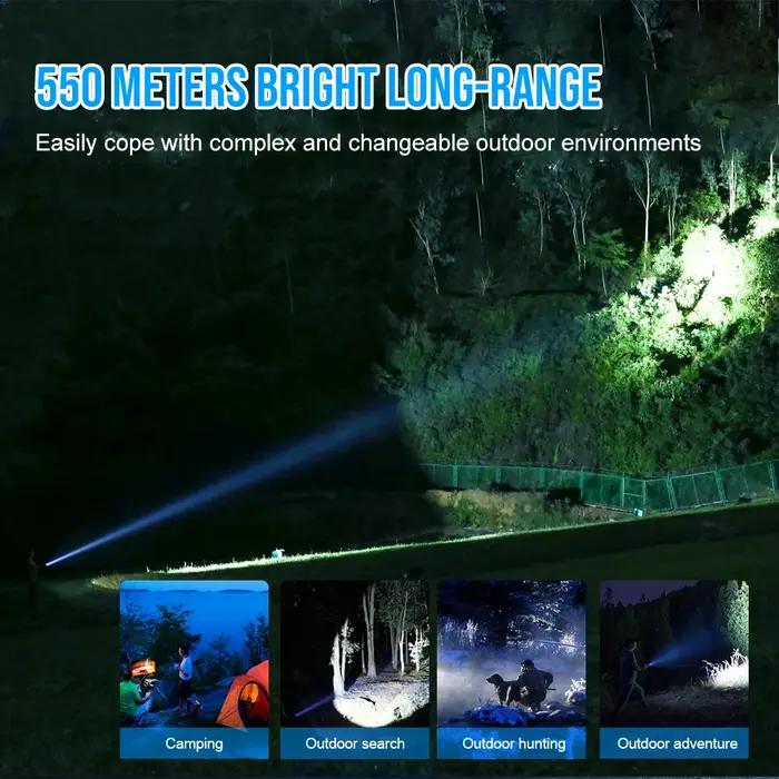 Trustfire T40R armée tactique lampe de poche LED 1800lumen 550 mètres Rechargeable 18650 lampe avec
