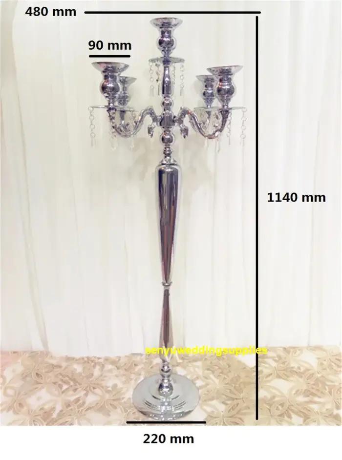 10 pièces) 115 cm de haut sol or galvanoplastie arc de mariage allée support de fleur pour centre de