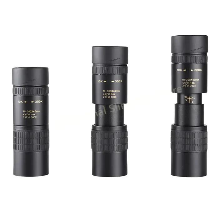 Télescope portable 10-300x40 zoom professionnel - Monoculaire polyvalent pour randonnée et chasse