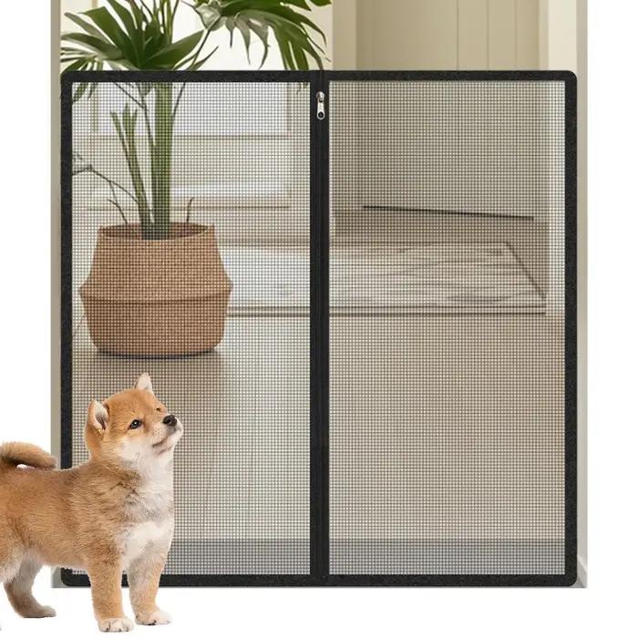 Barrière de sécurité rétractable sans perçage pour bébés et animaux de compagnie en plastique robuste pour escaliers, portes, balcons et autres pièces intérieures