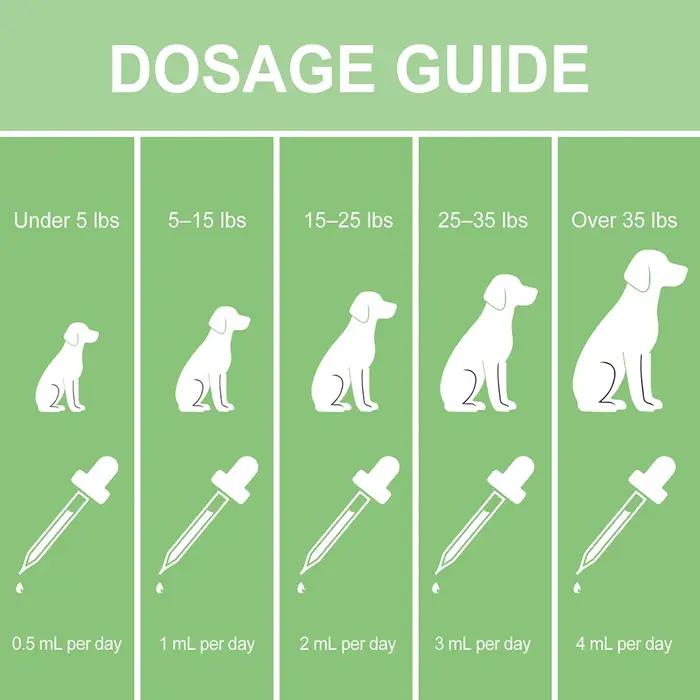 Gouttes à base de plantes pour soulager l'anxiété des chiens