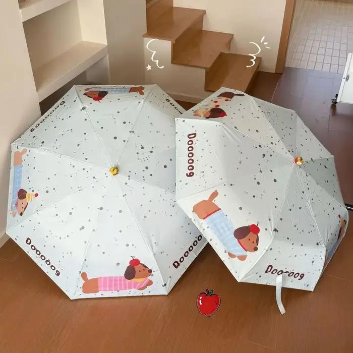 Parapluie pliant à motif de chien