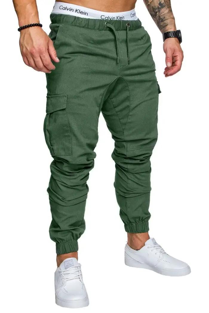 Pantalon cargo élastique été homme BSD-8811 - Lacets réglables pour chasse et randonnée confortable