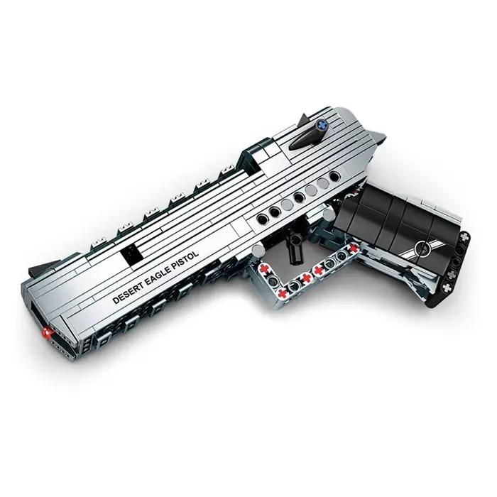 Ensemble de construction pistolet Desert Eagle militaire en briques pour garçon jouets construction occasionnelles cadeau de Noël