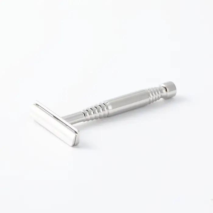 YAQI Romulus – rasoir de sécurité pour hommes, lame AC en acier inoxydable 316, poli, à un seul bord