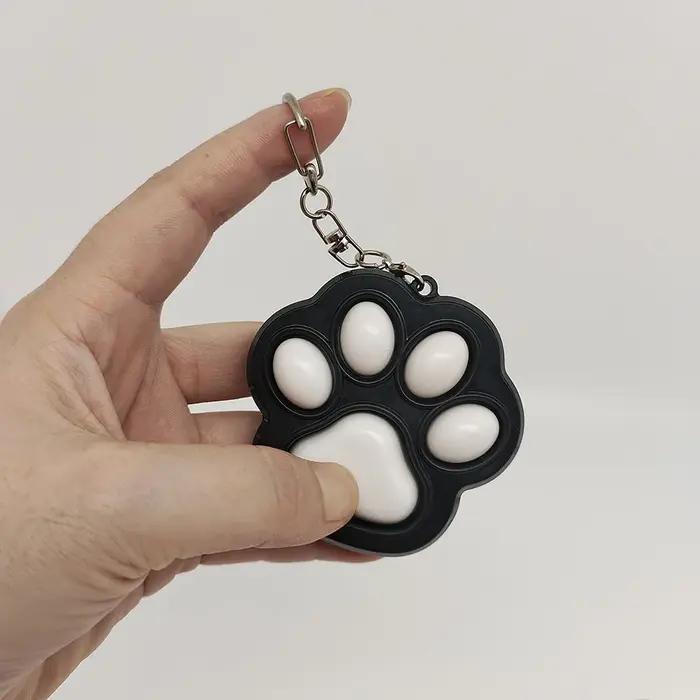 Porte-Clés en Forme de Griffe de Chat, Jouet de Décompression, Pendentif Mignon pour Couple, Sac de