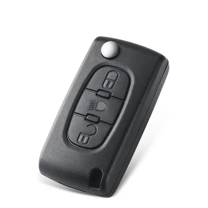 KEYYOU pour citroën C5 X7 C2 C3 C4 Grand Picasso Berlingo C6 C8 3 boutons lumière clé de voiture à d