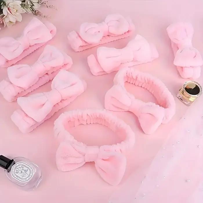 Coffret cadeau 20 Spa - 5 grands sacs en polyester, 5 bandeaux, 5 anneaux pour cheveux, 5 tissus en