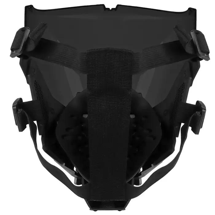 Tactical Full Face Mask Cyberpunk Cosplay Breathable Mask for Halloween Masquera