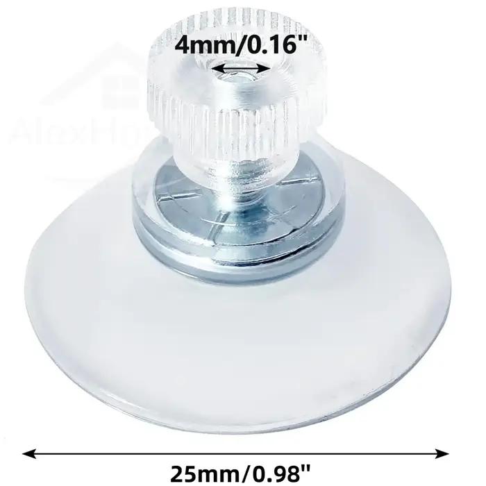 Vis à pouce transparente en PVC