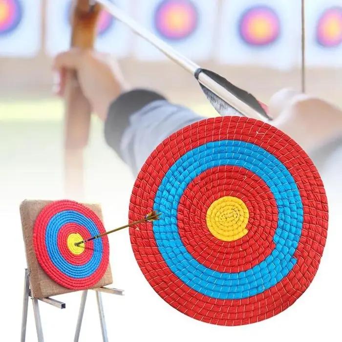 Cible d'herbe de tir à l'arc en paille de haute qualité pour archers expérimentés et débutants, parfaites pour la chasse, le tir sportif et l'entraînement familial