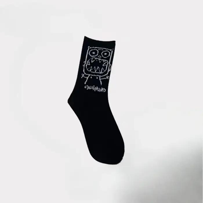 Chaussettes unisexes motif démon graffiti chasse - Style urbain fonctionnel