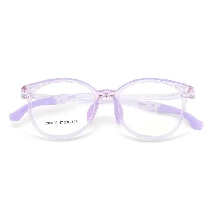 Xbora – lunettes TR90 pour garçons et filles, monture ovale, branches confortables, Anti-lumière ble