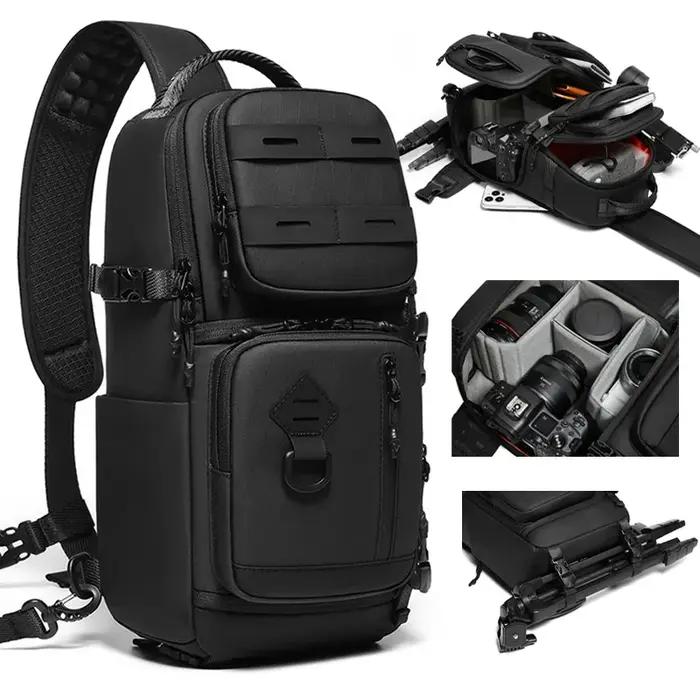Sac à bandoulière tactique Compact pour appareil photo, sac à dos à une épaule pour photographe, Pac