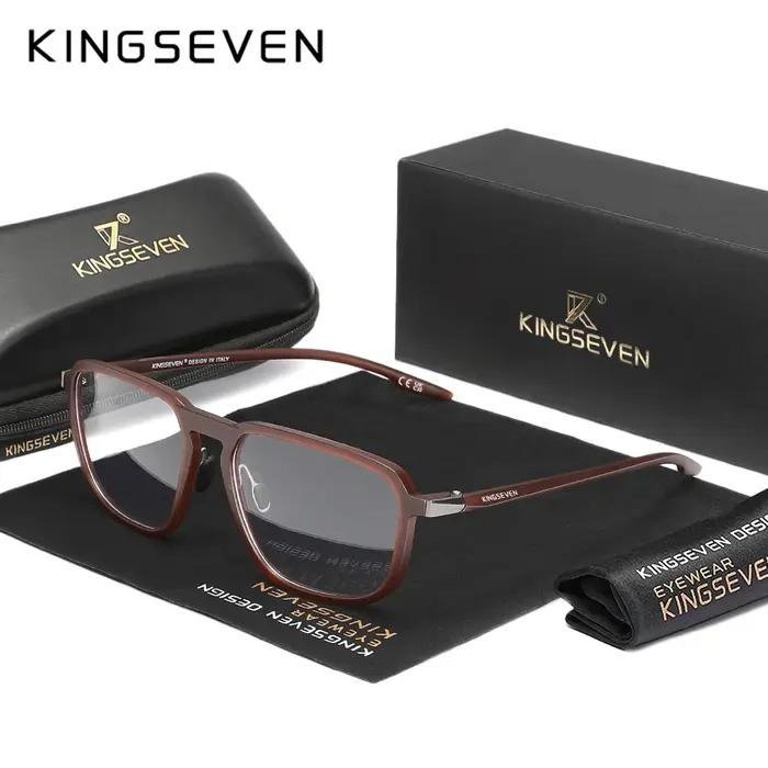 KINGSEVEN lunettes bloquant la lumière bleue nouvelle mode lentille optique transparente hommes/femmes ordinateur protec