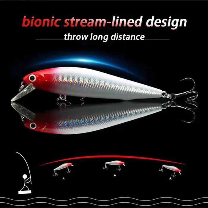 Affondamento Minow 5-14g Jerkbait leurre de pêche professionnel système d'équilibre par gravité appâ