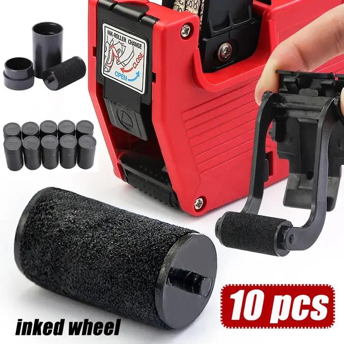 10 pièces 20mm recharge rouleaux d'encre cartouche d'encre pour MX5500 marquage prix étiqueteuse étiquettes pistolets équipement d'impression rouleau prix étiquette outil