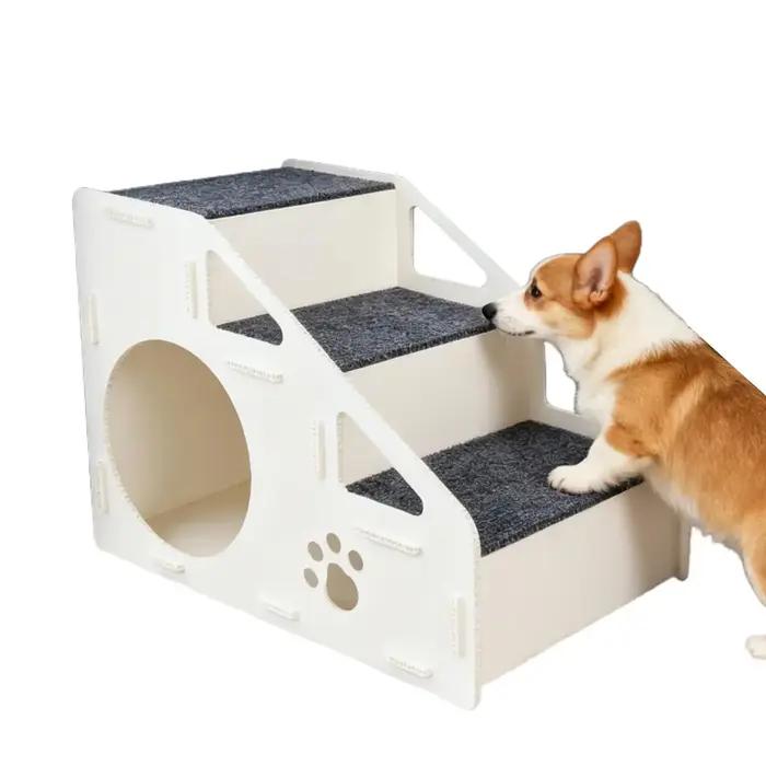 Rampes d'escalier sécurisées pour chiens, antidérapantes, pour chats, chaton en 4 étapes, maison pour lit haut, canapé, zone de jeu, petits, moyens et grands chats