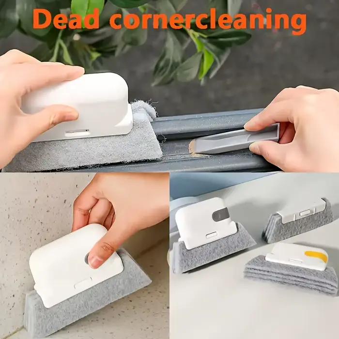 Brosse de nettoyage multifonctionnelle amovible pour fenêtres, rainures de rebords, interstices d'armoires et coins difficiles d'accès, outils de nettoyage ménagers