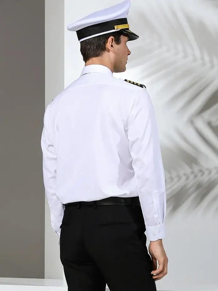 Chemise de Pilote de Qualité Supérieure pour Homme