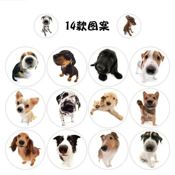 100-500 pièces Super mignon Ins idiot chien Meme autocollant pour téléphone ordinateur portable cahi