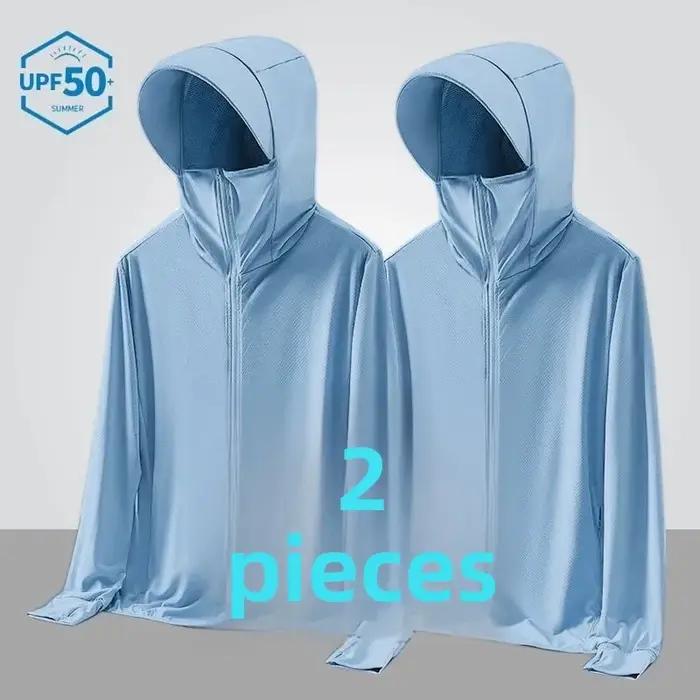 Veste à capuche pour homme en fibre de polyester