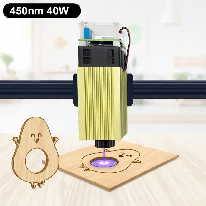 Laser arbre 20W Module Laser 450nm 40W TTL tête de graveur Laser à lumière bleue pour Machine de déc