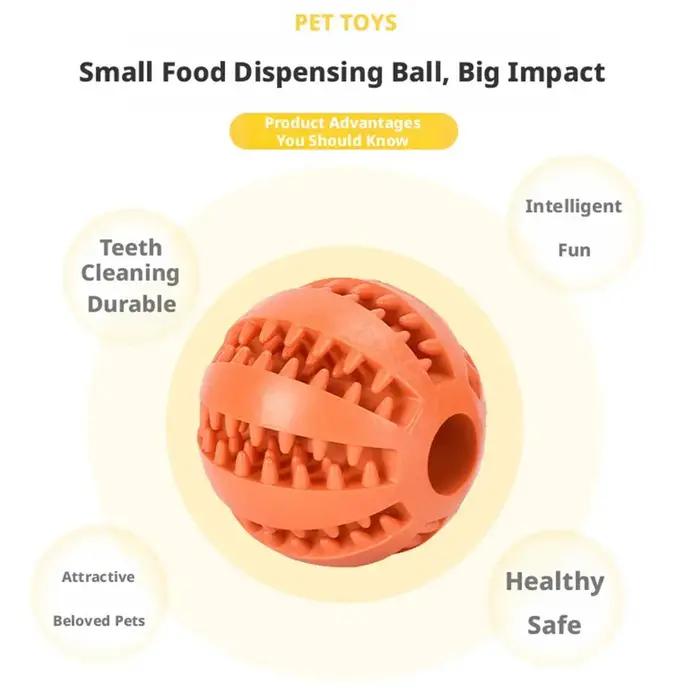 Balle distributrice interactive de friandises pour chien
