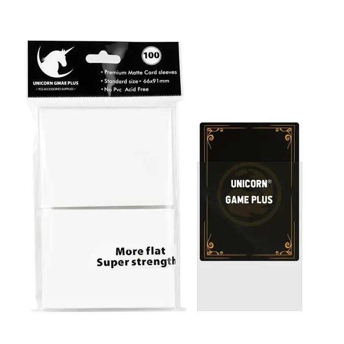 100 pièces 66x91mm mat taille Standard manchons de cartes TCG