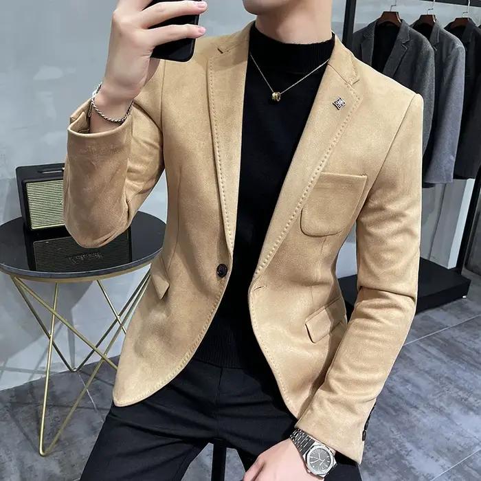 Veste polaire en peau de cerf pour hommes