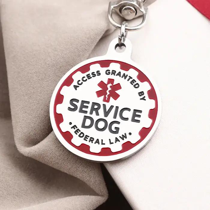 Étiquettes d'identification de chien de service pour chiens