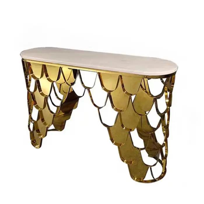 Table d'entrée de rangement classique en style minimaliste moderne avec design sophistiqué pour une utilisation à la fois décorative et pratique en bois pour salon et entrée
