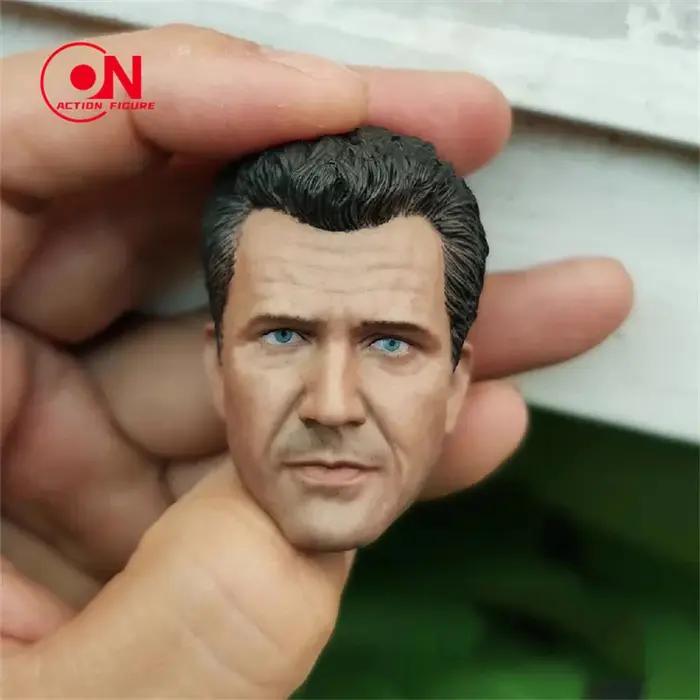 Tête de soldat masculin Mel Gibson, échelle 1/6, sculpture, accessoires de modèle adaptés aux figuri
