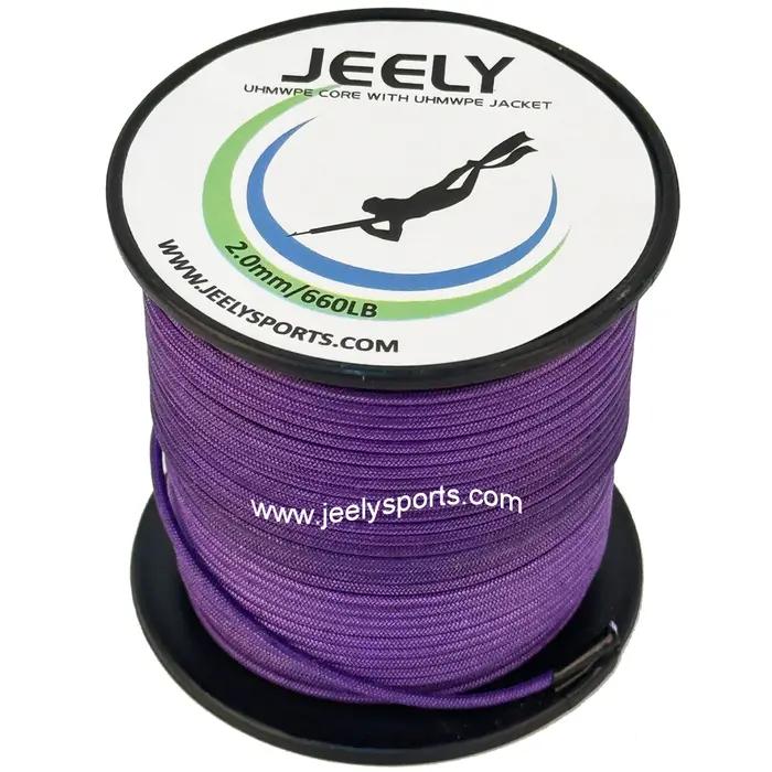Noyau UHMWPE de 2mm 10m avec corde de gaine de couverture Uhmwpe pour ligne de pêche sous-marine
