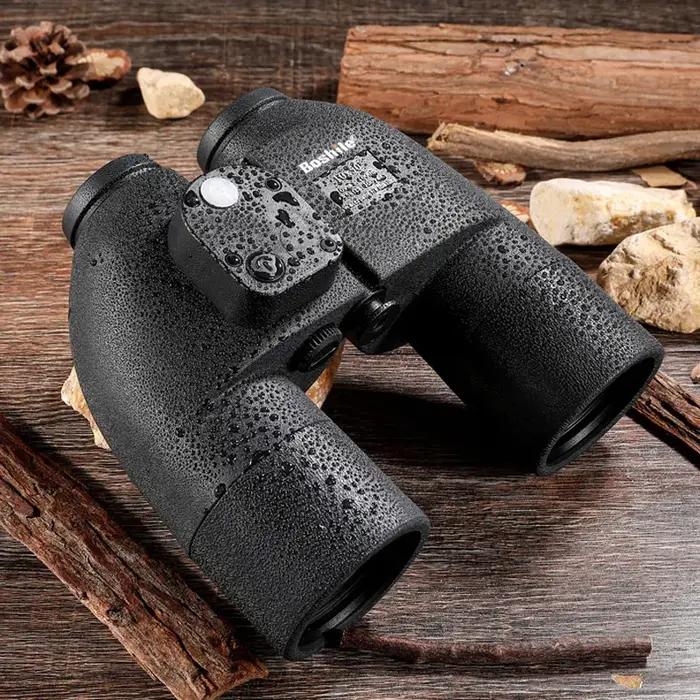 Jumelles Boshile 10x50 étanches avec télémètre - Compas intégré pour chasse précise
